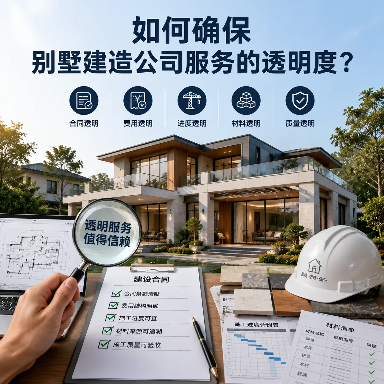 在 思南 如何确保别墅建造公司服务的透明度?