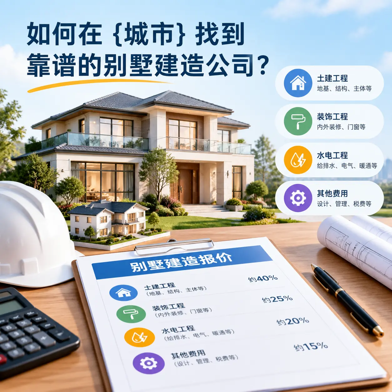 如何在 思南 找到靠谱的别墅建造公司？