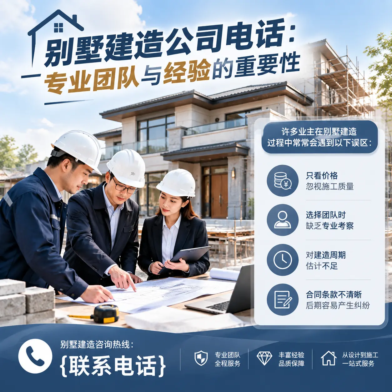 思南别墅建造公司电话:专业团队与经验的重要性