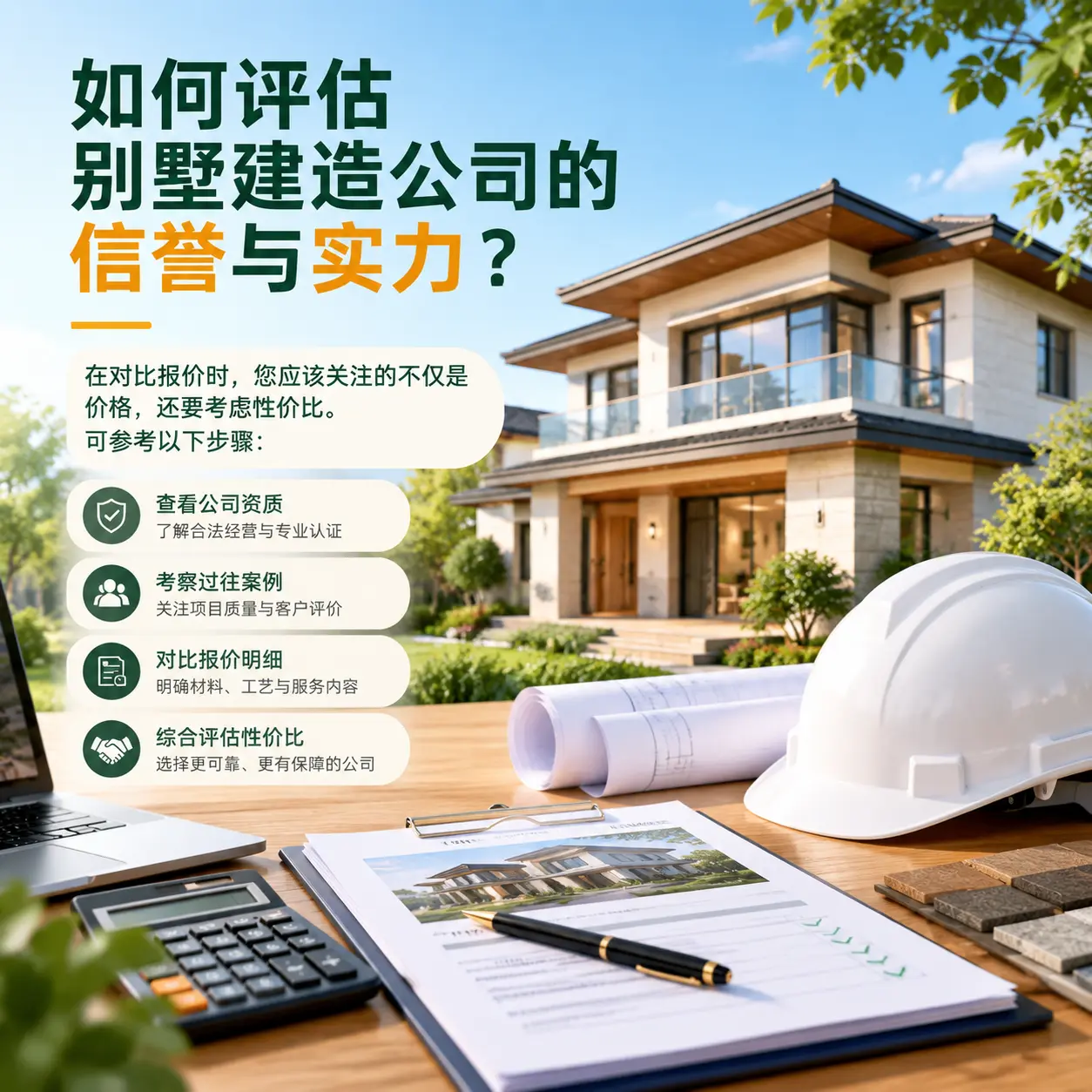 如何评估 思南 别墅建造公司的信誉与实力？