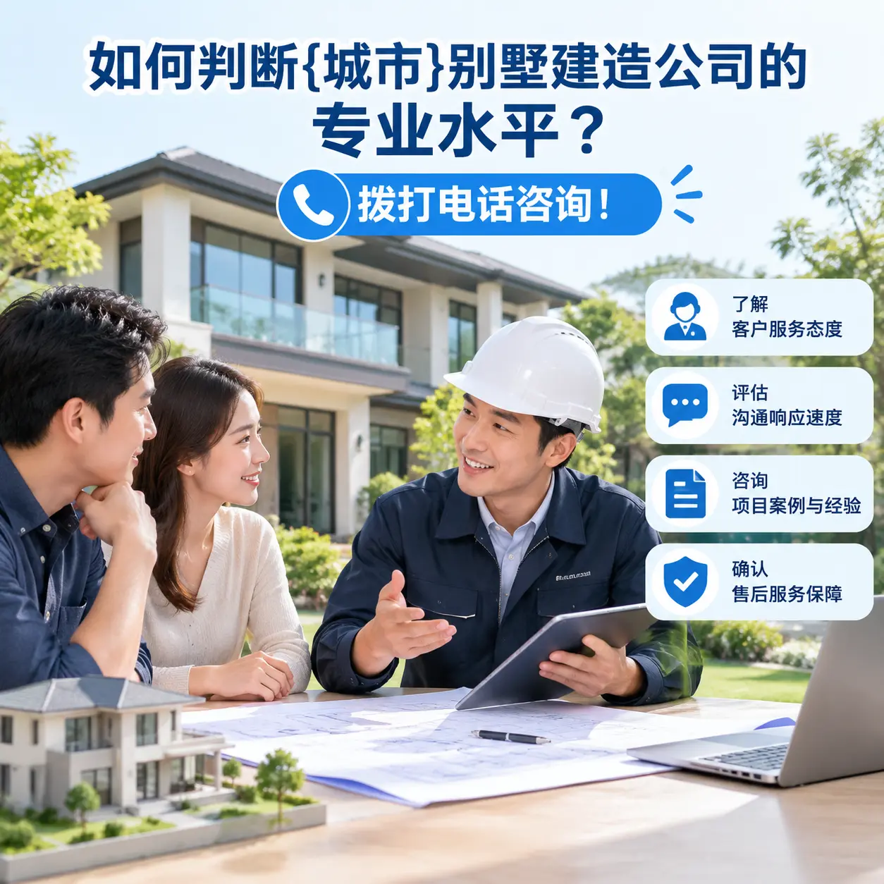 如何判断思南别墅建造公司的专业水平?拨打电话咨询!